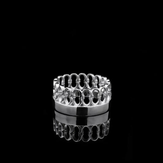 White Crown Ring - VIII Fine Jewelry